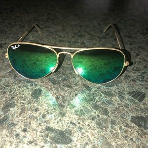 Ray Ban green mirrored lenses